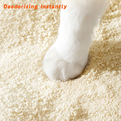 Litière pour chat en manioc en gros OEM 100% naturelle, sans poussière, agglomérante