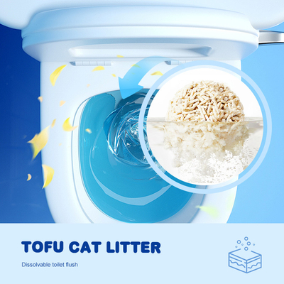 खरीदें 6L Tofu Based Cat Litter 3 Second Water Absorption Directly Flush Toilet online manufacture