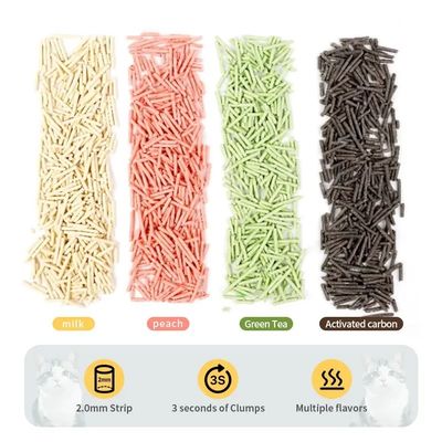 comprar Costo Eficaz Harina de yuca Litter para gatos 100% de origen vegetal mini pellets biodegradables 1,5 mm 1,8 mm 2,0 mm de aglomeración rápida Bajo polvo sin rastreo Material ecológico para productos para gatos de alto rendimiento fabricación en línea