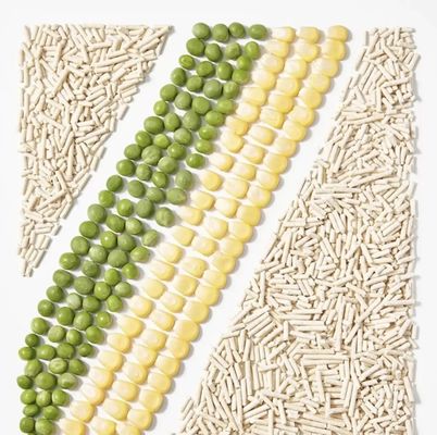 comprar Mejor vendido Sin descomposición Litter de arena de tofu Efectivo control de olores 100% No tóxico Litter de soja gato Ecológicamente amigable Litter de gatito de soja de grado alimenticio fácil de manejar fabricación en línea