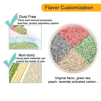 comprar Litter de gato de tofu de alta calidad producido en fábrica con control de olores superior, bajo rendimiento de polvo, aglomeración rápida y firme, fácil recogida y materiales ecológicos totalmente vegetales para dueños de gatos fabricación en línea