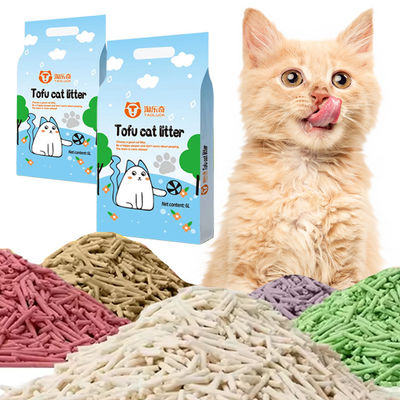 購入 High Quality Custom Logo Low Dust 6L/Bag 10L/Bag Baby Powder Scent Tofu Cat Litter Bulk Comfortable Foot Feel Less Scattering Mixed Cat Litter Free Chemical Additives online manufacture