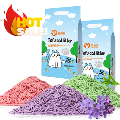 comprar La lavanda absorbe agua en 3 segundos y forma grumos rápidamente, arena de tofu para la salud del gato online manufacture