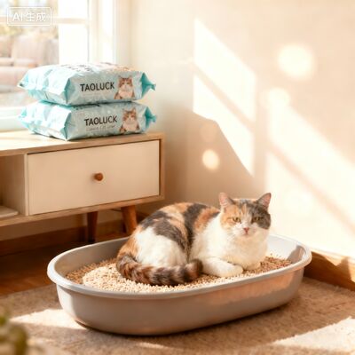 comprare Imballaggio per gatti a bassa polvere di manioca con sapori personalizzabili e imballaggio ecologico fabbricazione online