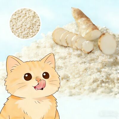 Buy Low Dust Fast Clumping Cassava Cat Litter with Effective Odor Control for Cats online manufacture